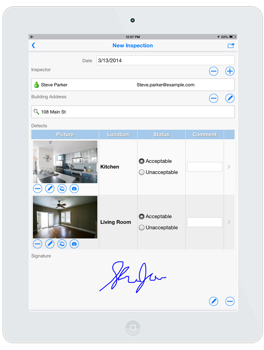 mobile inspection forms